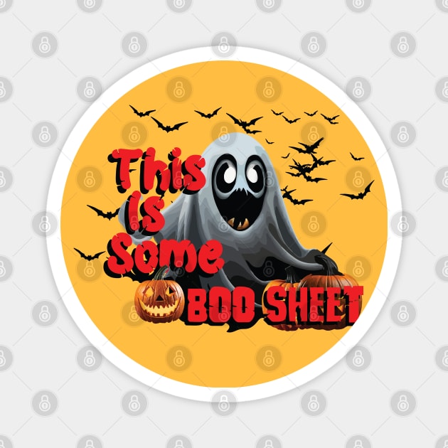 This Is Some Boo Sheet White Ghost Magnet by AqlShop